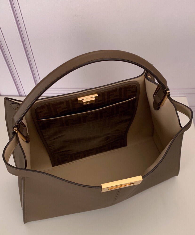 Fendi Peekaboo X lite Large Handbag 8BN304 Brown